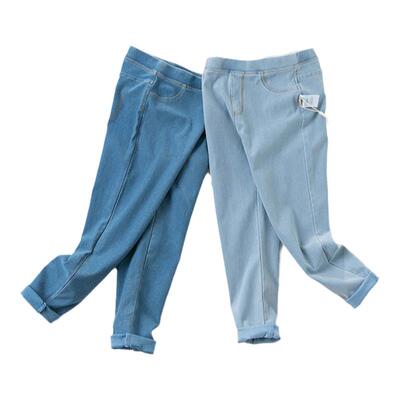 戴维贝拉儿童洋气牛仔裤