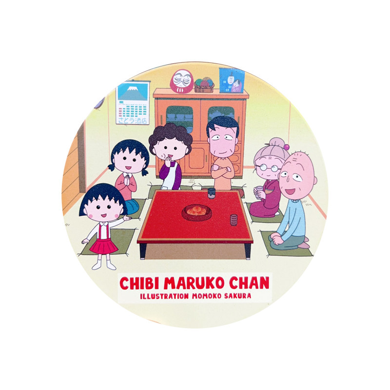治愈系樱桃小丸子陶瓷杯垫