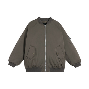 pusumede【现货7折】美式飞行员夹克羽绒内胆女保暖宽松休闲外套