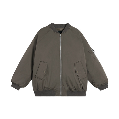 复古羽绒内胆棒球服女冬季保暖