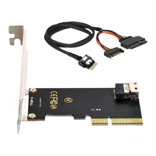 SFF-8654转SSF-8639 PCIe X4转U.2固态NVMe Slimline SSD转