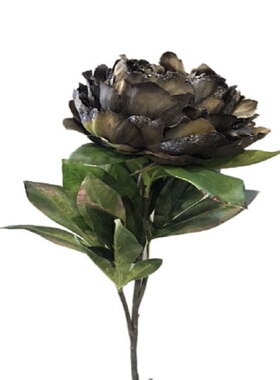 假花绢花仿真花单枝粉牡丹花出口