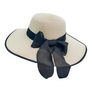 大头围沙滩帽子女夏季海边海滩夏天太阳帽度假田园风遮阳防晒草帽