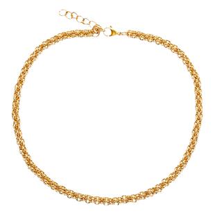 GRGR  Gold necklace 18K金色项链男女嘻哈欧美高级感钛钢锁骨链