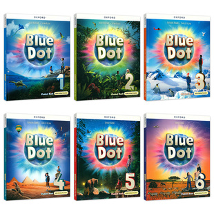 牛津少儿英语教材 Oxford Blue Dot 1/2/3/4/5/6级别外国语中小学生英语教材 原版进口BD教材美语发音教材小学英语教材bluedot教材