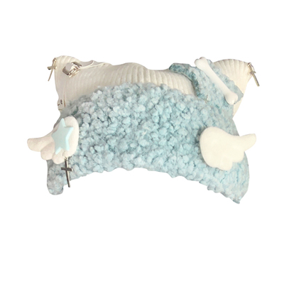 水蓝色亚文化针织帽猫耳帽