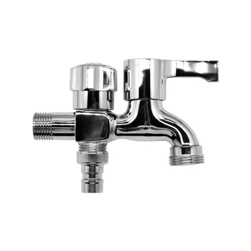 zeego 7130双出水龙头家用加长龙头双用铜一进二出多功能双头出水