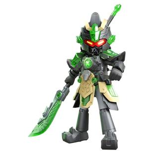 布鲁可积木英雄无限机甲关羽圣铠战斗服三国演义布鲁克积木人手办