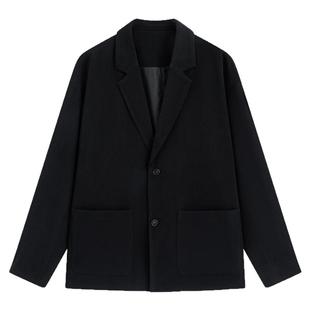 流石男装简约休闲通勤西装外套2026年秋季男士宽松百搭西服西便潮