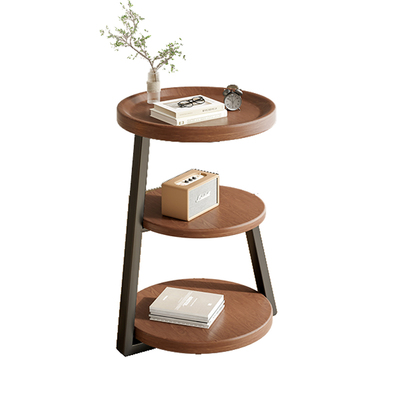 2025新款圆形沙发边几茶几客厅家用小户型边桌置物架角几床头桌子