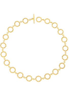 环语鎏金项链时尚小众气质锁骨链