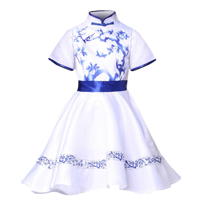 女童中国风六一诗歌朗诵合唱服