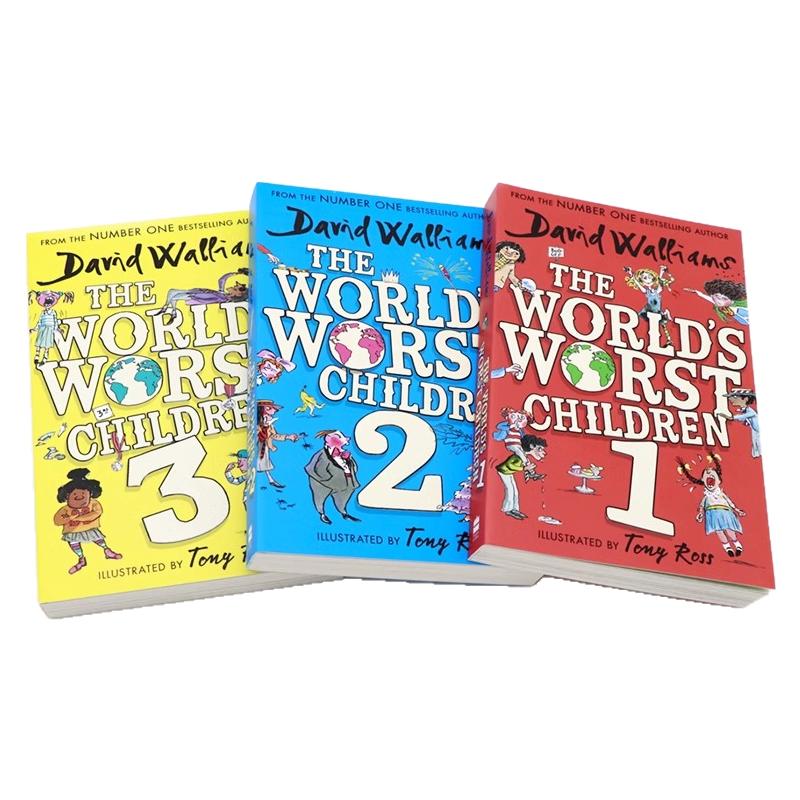现货世界上最糟糕的孩子英文版3册 The World's Worst Children 大卫威廉姆斯最糟糕系列老师怪物 David Walliams少年爆笑幽默小说