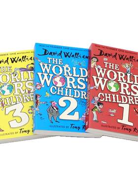 现货世界上最糟糕的孩子英文版3册 The World's Worst Children 大卫威廉姆斯最糟糕系列老师怪物 David Walliams少年爆笑幽默小说