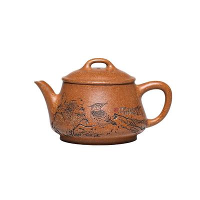 名壶秋月原矿紫砂纯手工制作