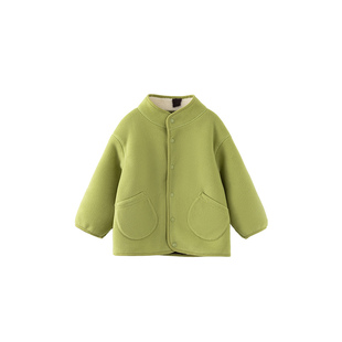 【两面穿】papa爬爬秋冬季儿童外套男女童抗寒软糯保暖摇粒绒上衣