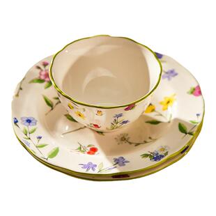 清新餐具陶瓷米饭碗家用2026新款特别好看的吃饭碗盘子碗汤碗花遇