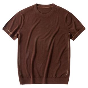 【佟大为同款】MrBu布先生半高领羊毛t恤秋季打底羊毛可机洗男