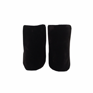 冬季时尚护膝女外穿可爱仿獭兔毛女士保暖加厚骑车短款护膝盖2024