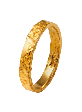 情侣足金999黄金戒指定制长情