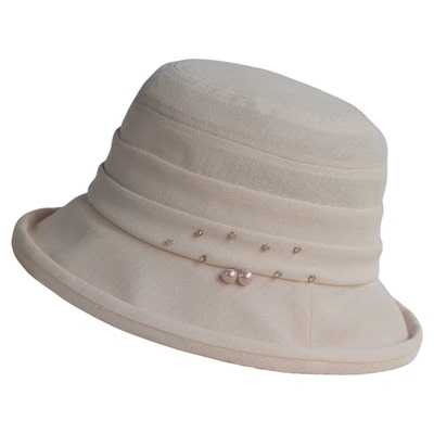 卷边盆帽女春夏日本和纸防紫外线