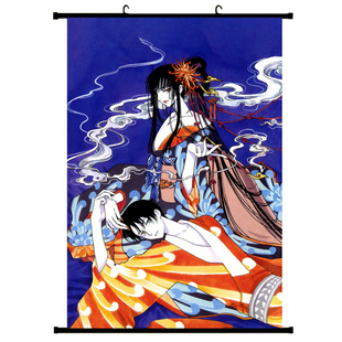 四月一日xxxHOLiC周边海报动漫百目鬼静壹原侑子君寻卷轴挂画现货