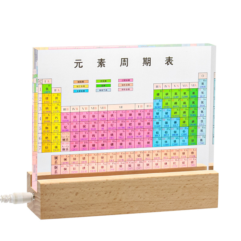 初高学生创意粉色元素周期表摆件