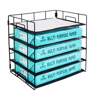 A4文件架子金属A3复印纸8画纸收纳盒置物架桌面多层铁质烤漆简约