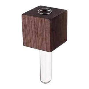 冰箱贴磁吸贴创意diy花瓶胡桃木磁吸养花创意装饰试管磁性插花器