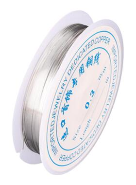 保色铜丝线串珠引线发簪材料
