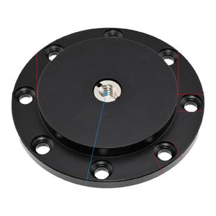 手机支架固定底座三脚架转接头墙上桌面木板固定配件法兰盘连接座