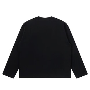 SGC美式纯棉短款上衣长袖280g重磅宽松男女基础秋冬BOXY版型T恤