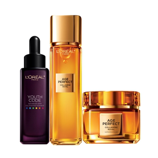 【烈儿宝贝】欧莱雅小蜜罐胶原水霜精华套装保湿滋润补水O