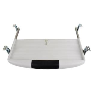 ABS键盘收纳支架加厚办公桌下电脑键盘托架抽拉式静音键盘抽轨道