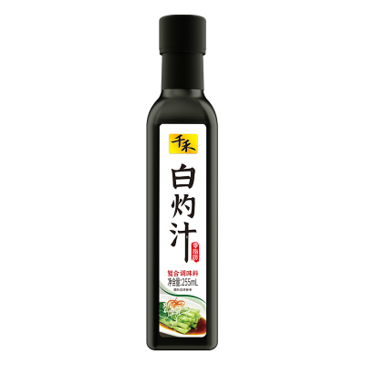 千禾白灼汁255ml/瓶清蒸鱼白灼虾菜心凉拌汁调味品沙拉酱轻食零脂