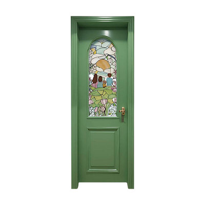 法式蒂凡尼玻璃门卫生间平开门