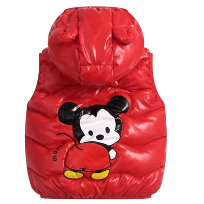 儿童马甲外套轻薄亮面免洗坎肩