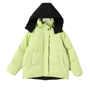 女童羽绒服冬季2025新款洋气中大童时髦亮色加厚90白鸭绒冬装外套