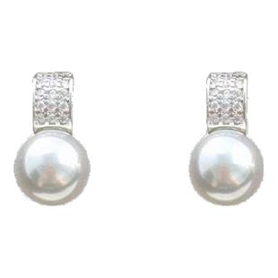 纯银养耳洞睡觉免摘珍珠耳钉女纯银耳环耳钉2025新款爆款银饰耳钉