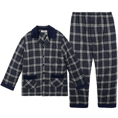 美标男士夹棉袄款冬季梭织三层棉