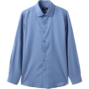 【30%羊毛可机洗】雅戈尔春秋新款商务休闲通勤保暖长袖衬衫男