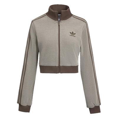 adidas阿迪达斯三叶草女子复古运动休闲短款立领夹克外套KC2645