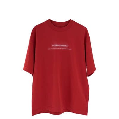 潮牌春夏重磅短袖T恤男ins韩版简约字母印花宽松青年情侣半袖潮t