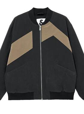 杰克琼斯男装春秋季新款时尚拼色休闲保暖宽松棒球服棉衣棉服外套