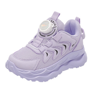 回力童鞋女童紫色运动鞋2025春季新款儿童学生旅游鞋男童网面跑鞋