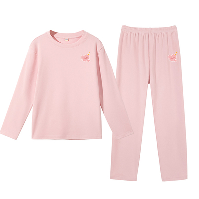 红豆女童秋衣秋裤套装2025新款女大童加厚德绒打底衫儿童保暖内衣