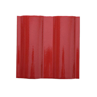 全瓷双筒瓦波纹水波形双圆圆波瓦片屋顶陶瓷彩瓦琉璃瓦圆波瓦装饰