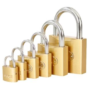 通开挂锁仿铜大门锁多小号铜锁头特迷你锁具宿舍柜子锁子一把钥匙