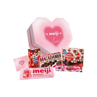 meiji明治怦然心动巧克力零食跨年告白礼盒纪念日送男女朋友