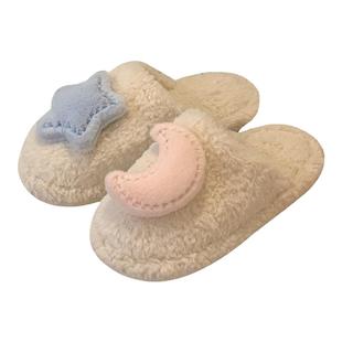 细细条冬季女士少女心居家防滑软底包头棉拖鞋可爱毛绒月子软底鞋